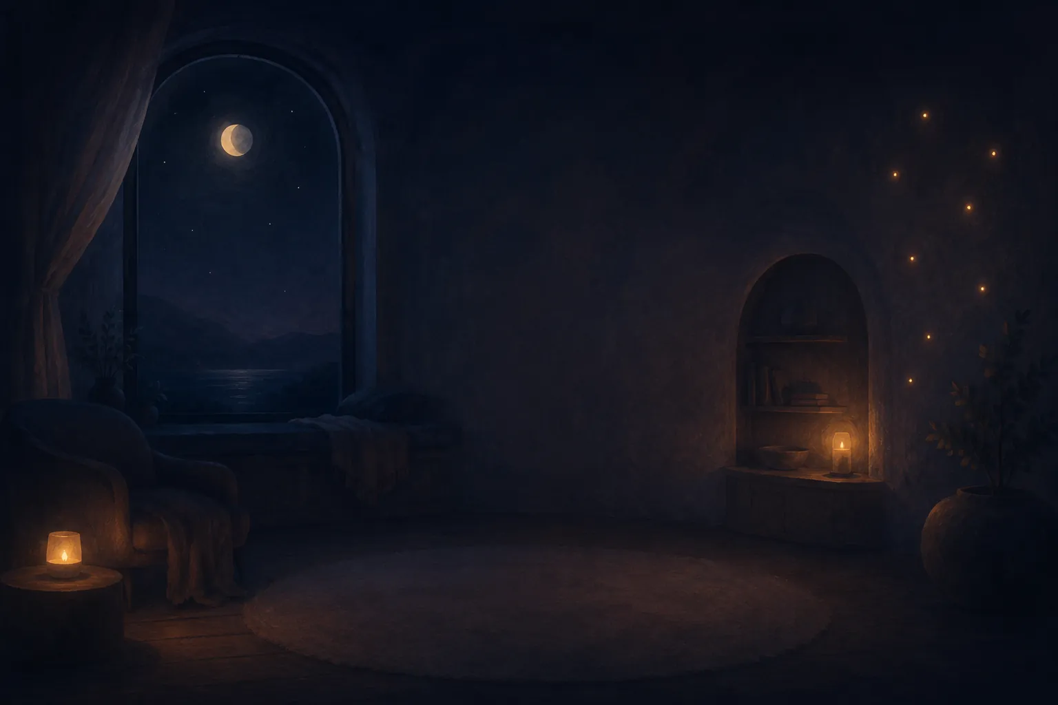 Your room at night